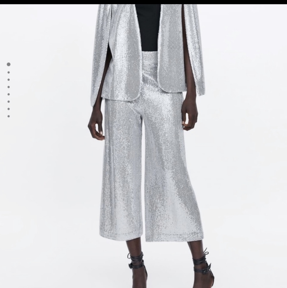ZARA NWT Sequin Culottes